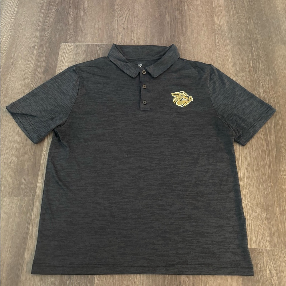 Fanatics Charcoal Polo with Gold Emblem